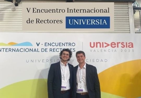 Yeray López and Alonso Císcar, UV representatives in the FORTHEM Student Council
